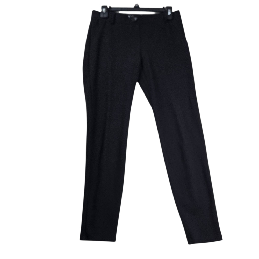 Betabrand Medium‎ Classic Dress Yoga Black Pull-On Pants Faux Pockets